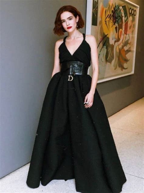 zoey deutch dior|Zoey Deutch Gets Ready for a Glamorous Night at the Museum.